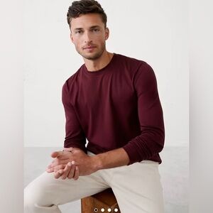 BR Factory Luxe Touch Crew—maroon